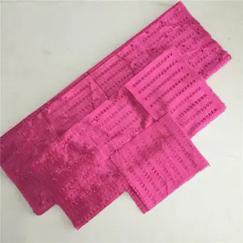 

Nigeria Style Aso Oke With Beads Soft Feeling Material 3pcs In A Set African Headtie And Asooke For Women 14 Colors 40