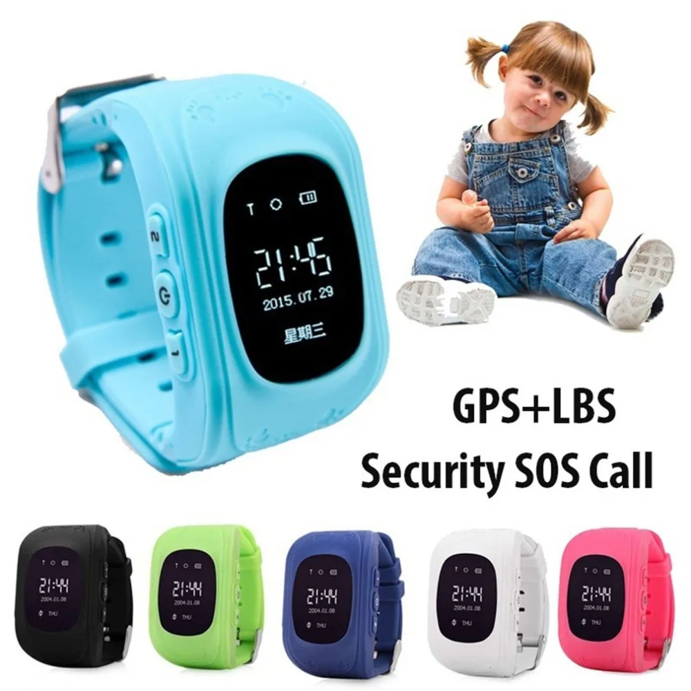 Q50 SmartWatch Children Kid Wristwatch Positioning GPS Locator Tracker Anti-Lost SOS wrist watch for iOS Android better than Q90