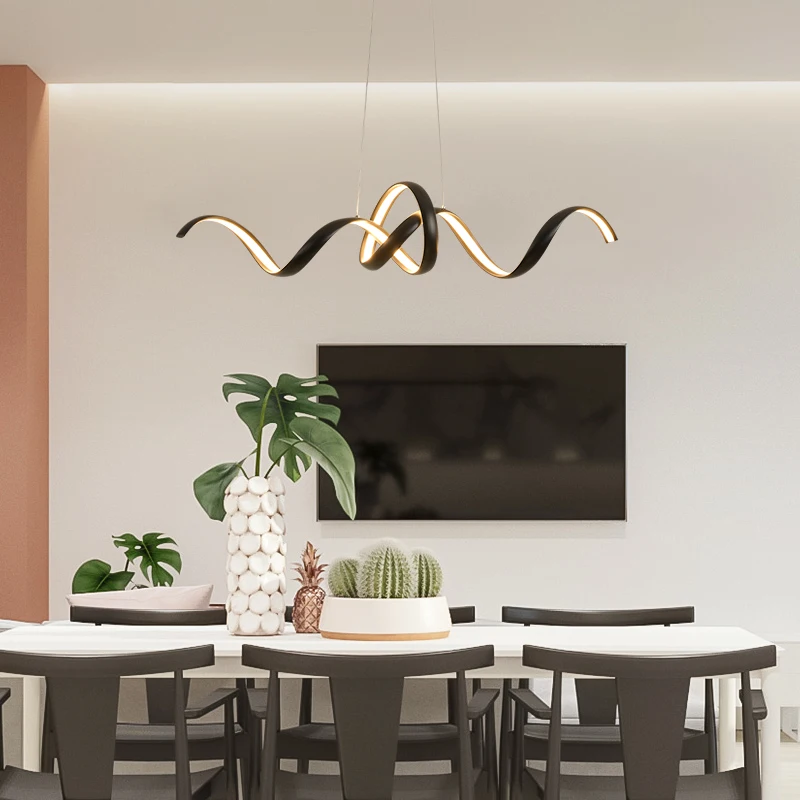 

Modern led pendant lights living dining room kitchen aluminum hanglamp industrial lamp Black/white pendant Lamp light fixtures