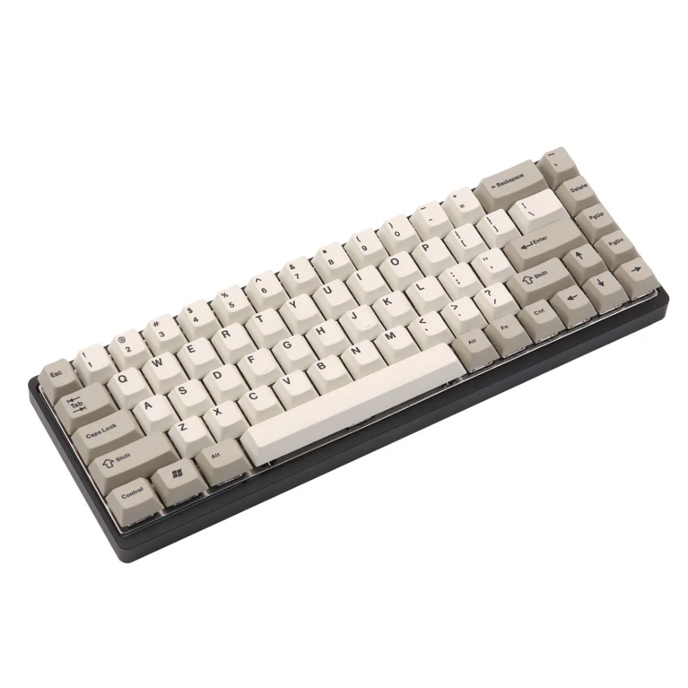 Goede KBDfans Tada68 aluminium case tada68 low profile case zwart grijs zilver kleur
