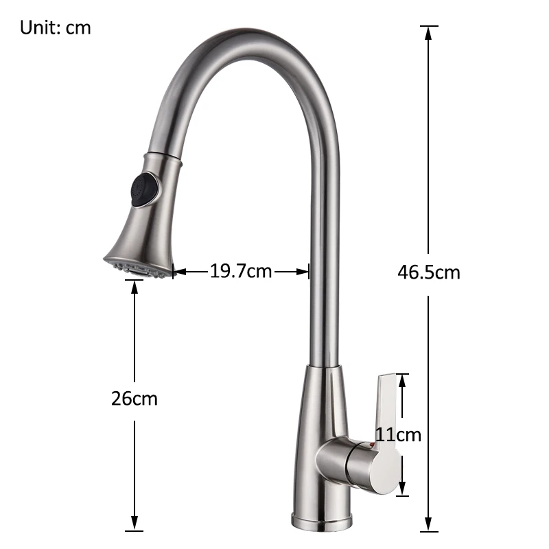 quyanre gappo wanfan brushed nickel sensor kitchen faucet touchless no touch sense kitchen faucet with pull out spray smart kitchen faucet4