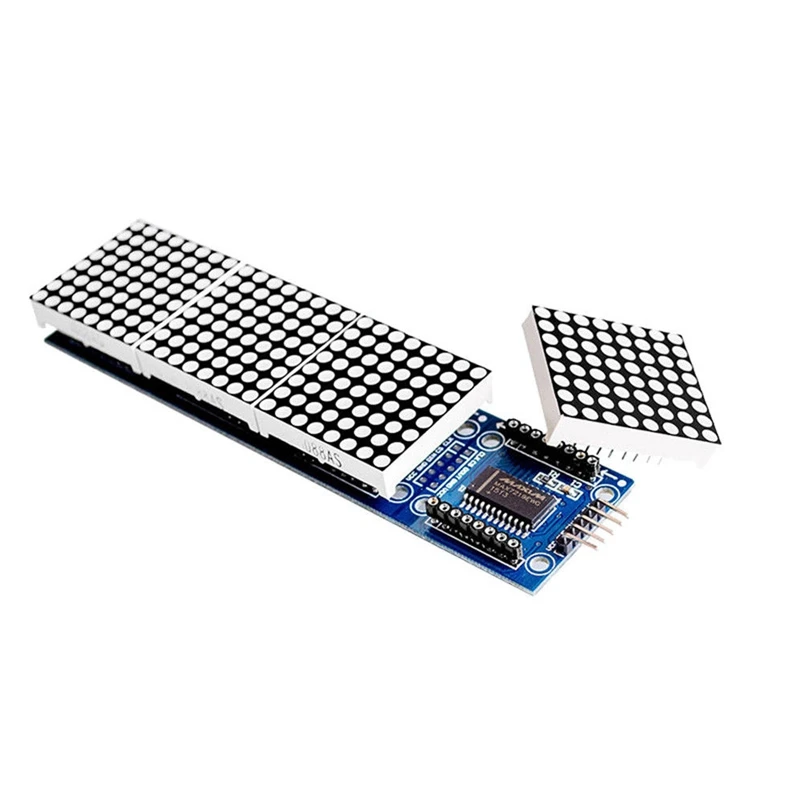 MAX7219 MICROCONTROLLER 4 IN 1 DISPLAY 5P LINE MODULE FOR ARDUINO DOT MATRIX SMA