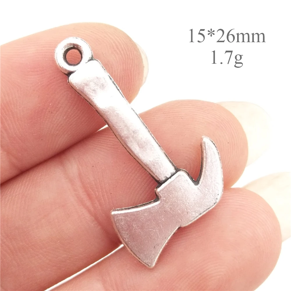 Оптовая продажа 30 шт. посеребренные подвески в античном стиле пожарного