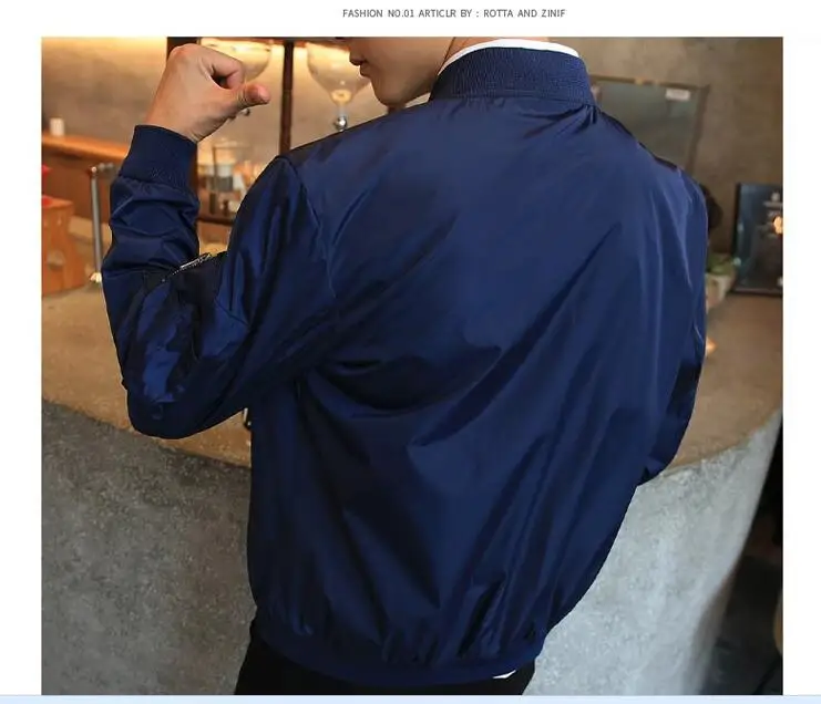 Grandwish/Модная Мужская куртка бомбер в стиле хип хоп патч дизайн Slim Fit пилот пальто