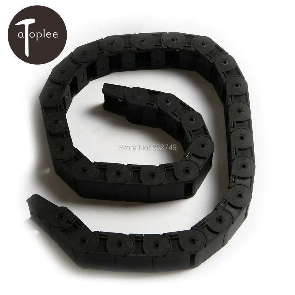 

1 PCS Plastic Towline Flexible Cable for CNC Machinery 18 x 25mm Cable Drag Chain Carrier Long Towline