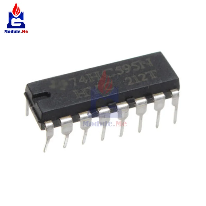 

1 PC IC Chips SN74HC595N 74HC595 74HC595N HC595 DIP-16 8 Bit Shift Register IC Module