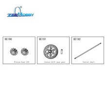 rc car spare parts of pinion gear 13T, center diff. spur gear, center shaft for item no. SEP0811 (part no. 8E190, 8E191, 8E192) rc car spare parts of pinion gear 13T, center diff. spur gear, center shaft for item no. SEP0811 (part no. 8E190, 8E191, 8E192)