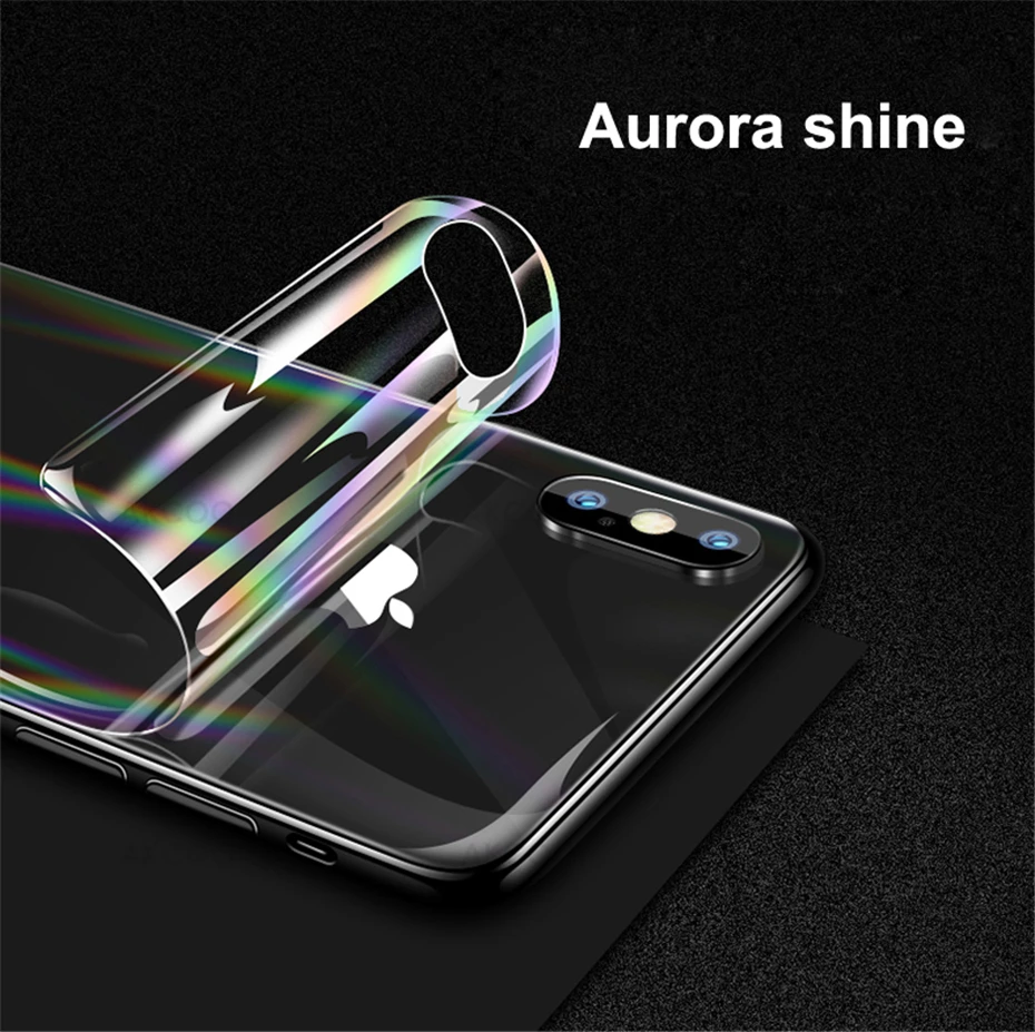 Akcoo Радужная задняя пленка для iPhone 11 Pro задняя защитная пленка aurora градиентная пленка для iPhone 6S 7 8 Plus XS Max задняя защитная пленка