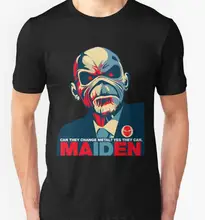 New 2016 Brand Fashion Summer Men’s Casual and Cotton Man IRON MAIDEN PRESIDEN EDDIE T-Shirt male O-Neck Sporting T shirt