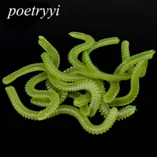 15pcs/lot 6cm soft bait carp fishing lure silicone bait Smell Green worm lures iscas artificiais para pesca fishing tackle 30 15pcs/lot 6cm soft bait carp fishing lure silicone bait Smell Green worm lures iscas artificiais para pesca fishing tackle 30
