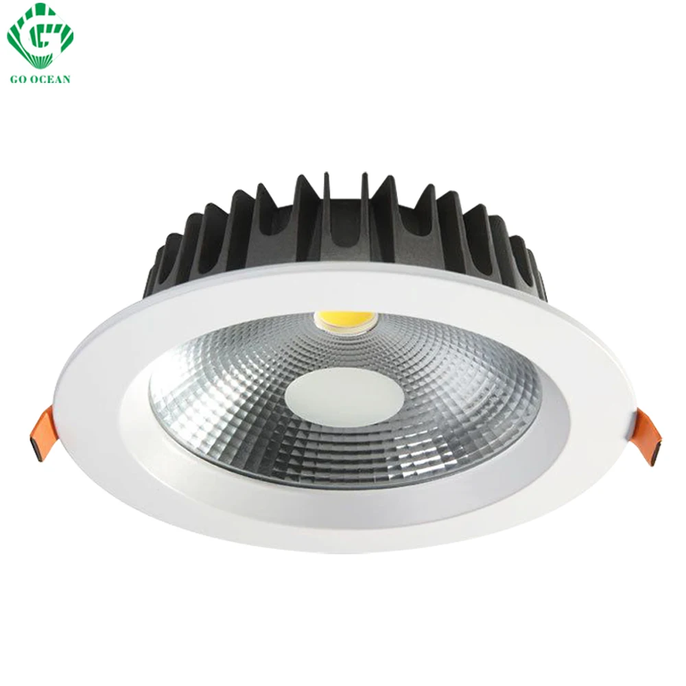 Светодиодные светильники Downlight Downlight LED 7W 12W 20W 30W 40W 85-265V с подсветкой светодиодные утопленные COB потолочные светильники для ванной комнаты