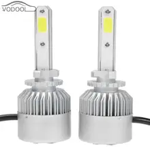 1 Pair 9 32V 6500K 8000LM S2 880 H11 H7 9006 H4 LED COB Car Headlight