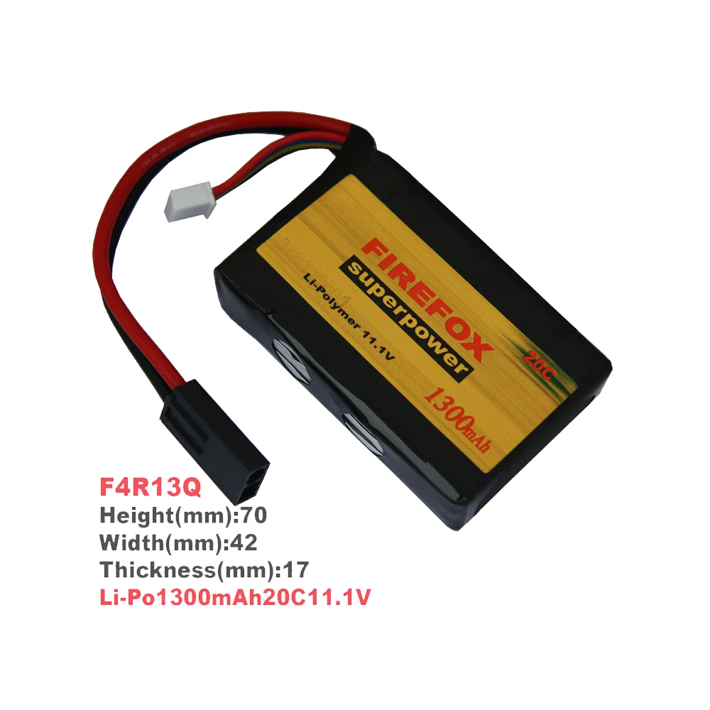 1pcs 100% Orginal Firefox 11.1V 1300mah 20C AKKU Mini Airsoft Gun Battery RC model F4R13Q