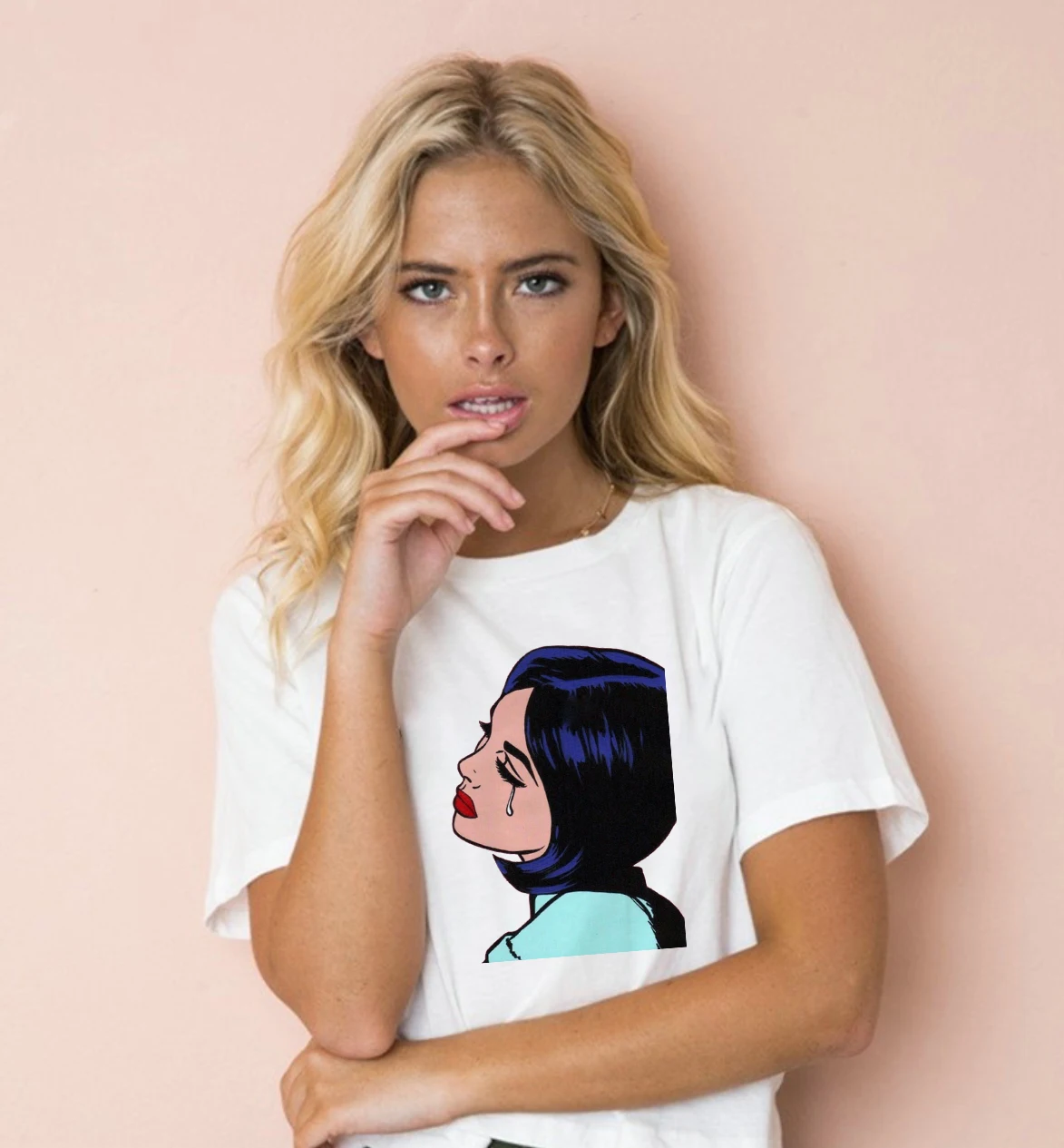 Женская белая хлопковая футболка с коротким рукавом размеры S M X XL XXL лето 2019 |