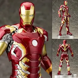 Marvel iron man Mark XLIII 43 1/6 масштаб предварительно окрашенная модель комплект со светодио дный подсветкой ПВХ фигурка Коллекционная модель игрушки