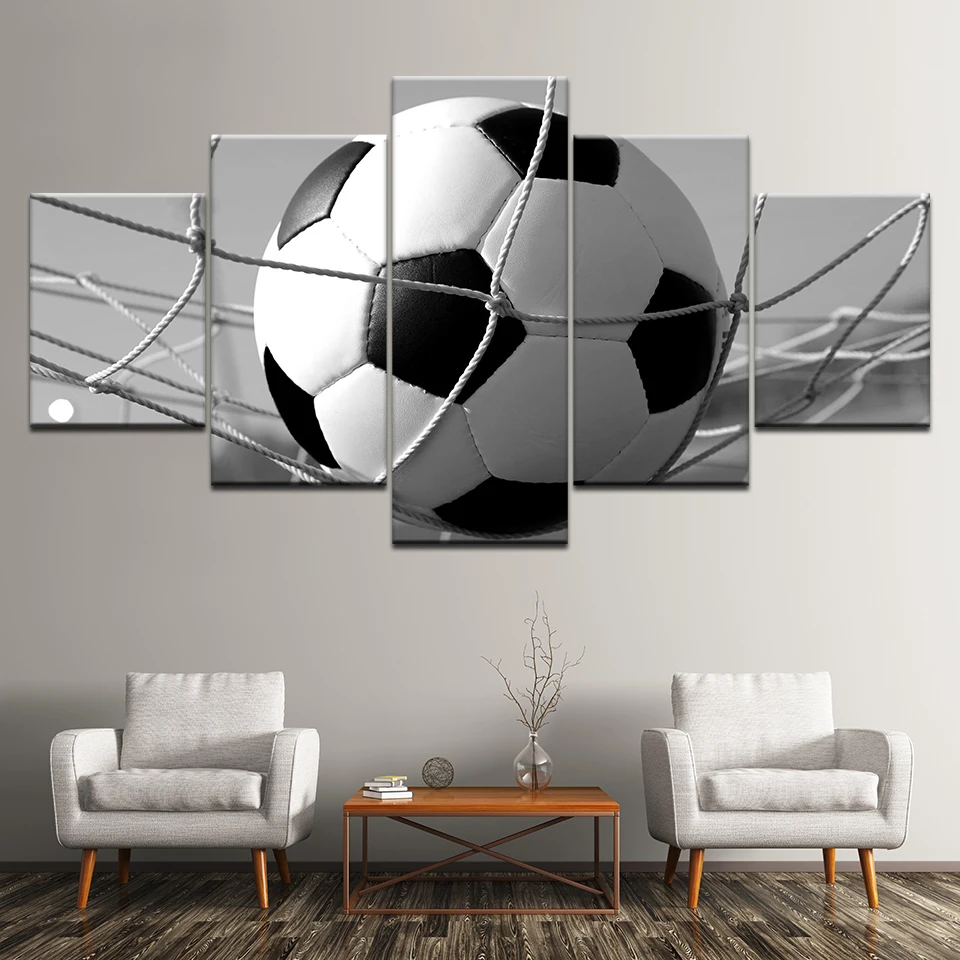 

Wall Art Canvas Painting Frame Child's room Bedroom Living Room Home Decor 5 Panel football HD Print mural Pictures Poster