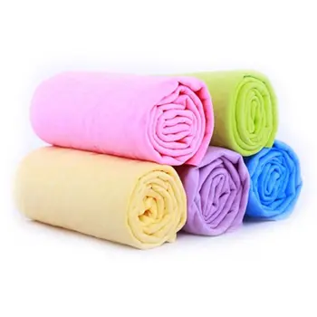 

2019 4-Pack Synthetic PVA Chamois Car Home Cleaning Towel Washcloth Sponge with Storage Case