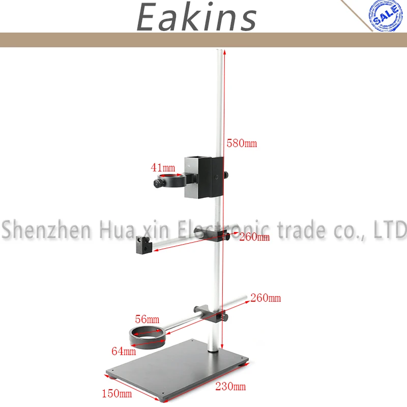 Диаметр 25 мм подставка для микроскопа металлический кронштейн штанга для Микроскопа промышленная видеокамера