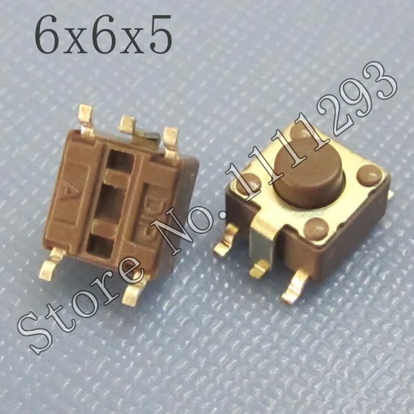 

20pcs/lot Tactile Switch 6X6x5 for Laptop Phone Tablet etc push button 6*6*5 SMT Micro Switch