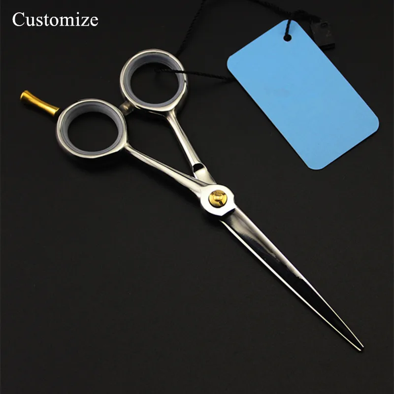 Customize logo/name professional Japan 440c 5 inch hair scissors hair