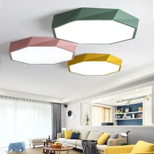 Nordic Simple Geometry Metal Led Ceiling Lights Acrylic Living Room Dimmable Led Ceiling Lamp Bedroom Led Ceiling Light Fixtures modern irregular acrylic led ceiling lights lustre pmma bedroom dimmable led ceiling lamp led ceiling lighting light fixtures