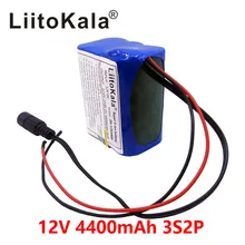 Liitokala 12 В 4,4 Ач 4400 мАч 18650 перезаряжаемые батареи 12 В с литиевая батарея BMS пакет защиты доска
