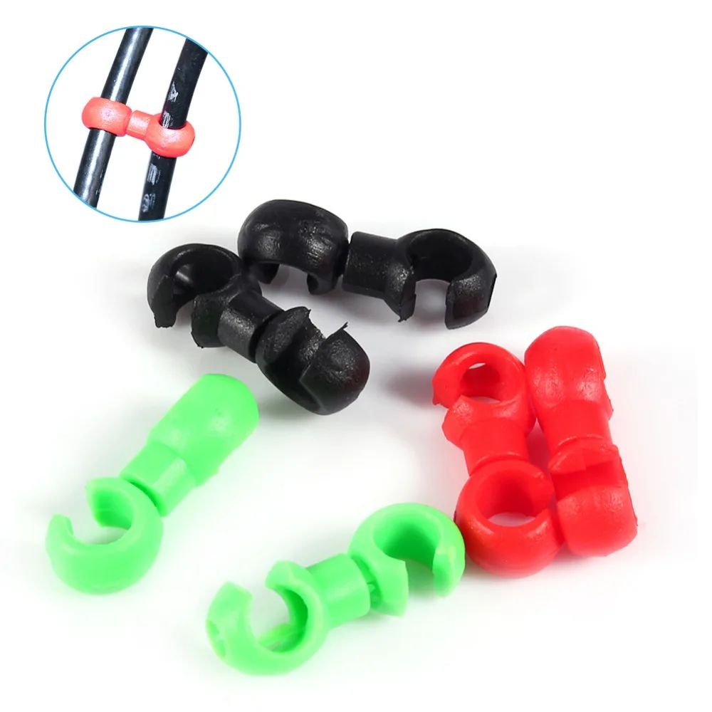 

10pcs/Lot Bicycle Brake Line Pipe Conversion Adapter Oil Tube MTB Bike S-style Clips Buckle Holes Gear Cable Housing Guides