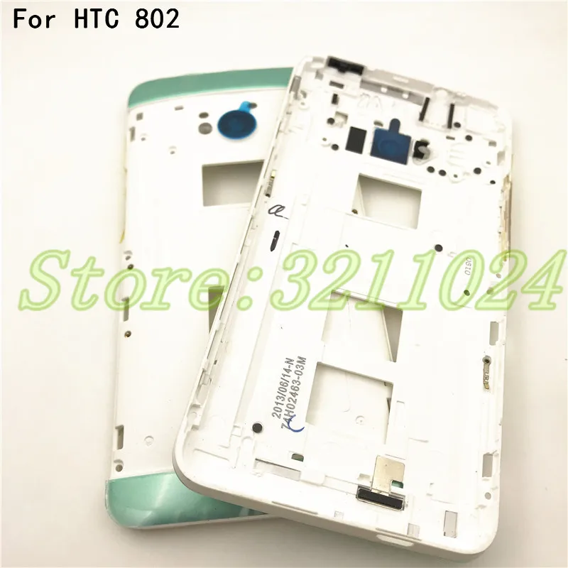 Оригинальная передняя рамка для корпуса lcd Рамка для htc One Dual Sim 802t 802d 802w M7 Передняя Лицевая панель корпуса