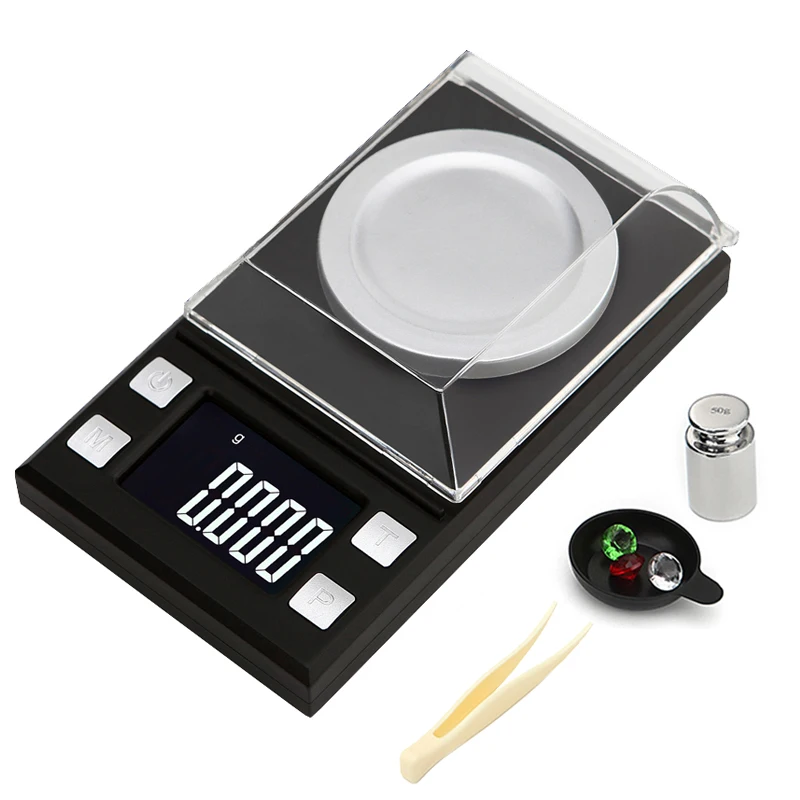 0.001g precision jewelry scale for gold Lab laboratory Balance digital Milligram Scale pocket