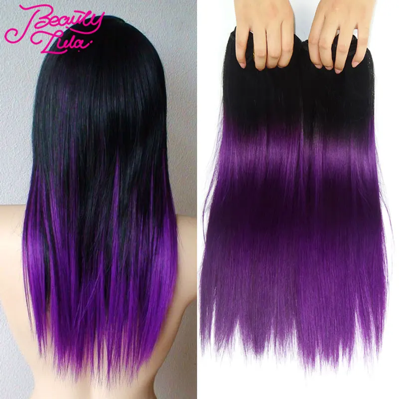 Neue Mode 8a Brasilianisches Reines Haar Gerade Lila