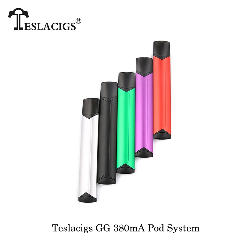 Электронные сигареты Teslacigs Tesla GG 380mA Pod система 2 мл емкость встроенный аккумулятор