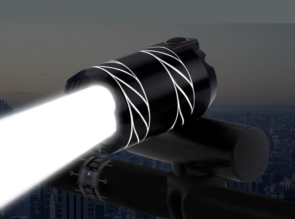 Top bike light bicycle front headlights T6 night riding light flashlight mountain bike USB rechargeable headlight glare F1243YQ 0 Top bike light bicycle front headlights T6 night riding light flashlight mountain bike USB rechargeable headlight glare F1243YQ 0
