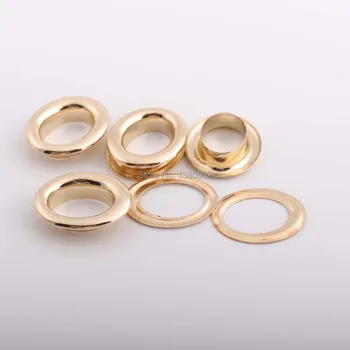 

100pcs oval shape gold color 23mm outer with washer large Eyelets for Garment bag decoration