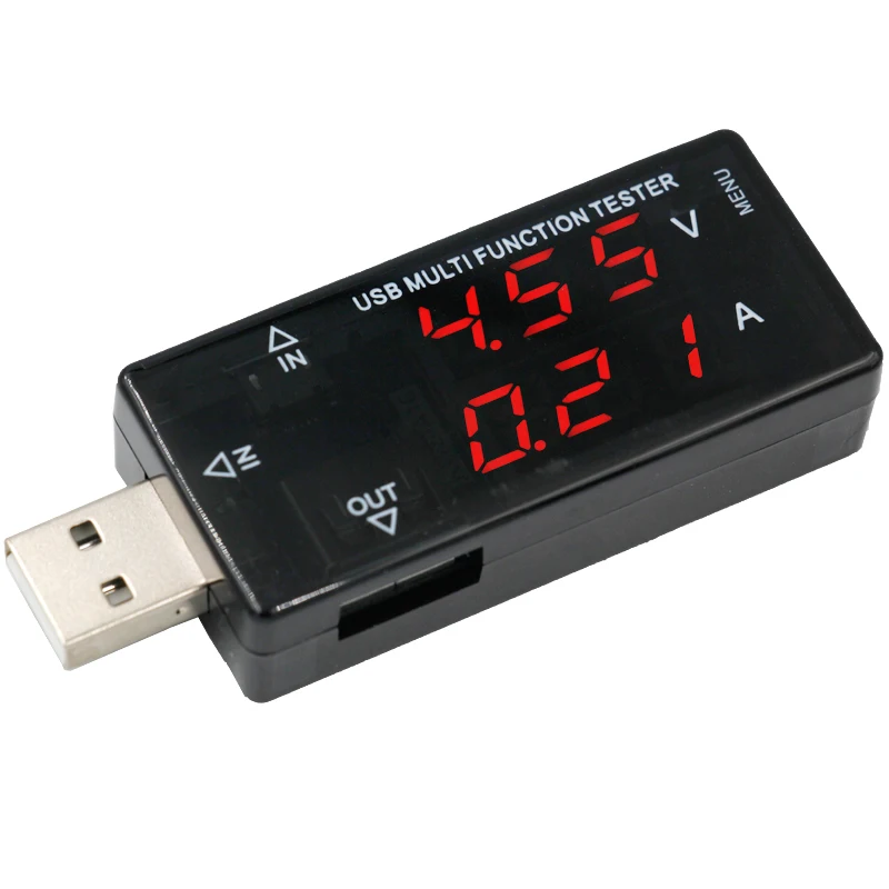 USB Current Voltage Charger Capacity Power Mobile Battery Tester Timing