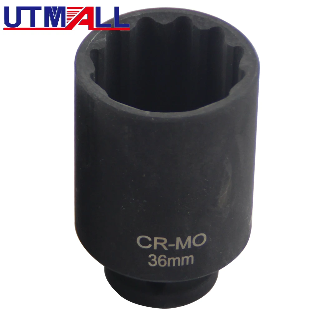 Aiourx Douille à Choc 1", Douille Profonde De 30 Mm, Douille D'écrou D'essieu Métrique, 6 Points, CR-MO, Entretien Automobile, Entretien Des équipements Mécaniques