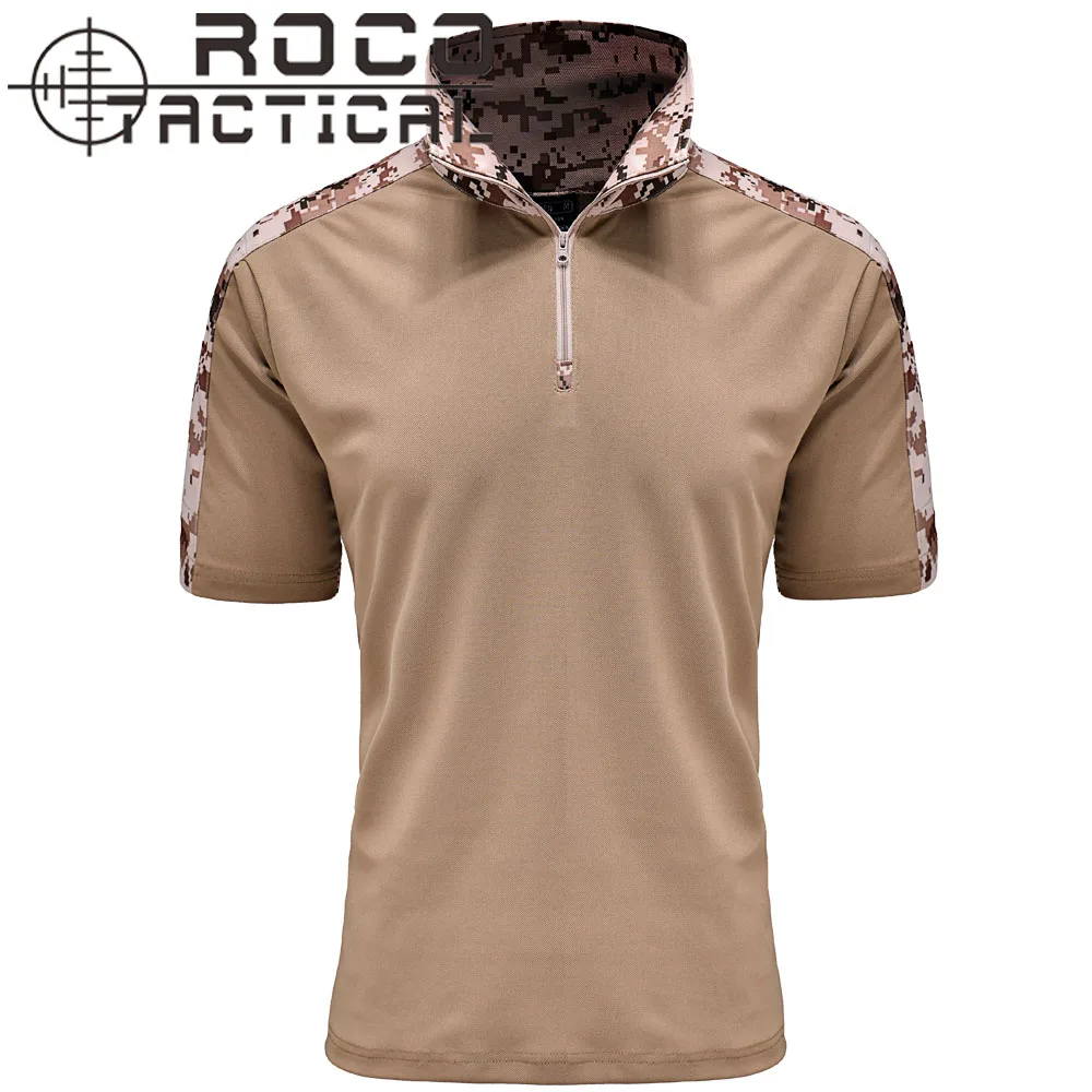 Mens Quick Dry 100 Coolmax Hiking Shirts Breathable Camouflage