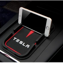 Телефон Противоскользящий коврик держатель Поддержка кронштейн крепление для Tesla модель S модель X 75D 90D P100D автомобильный внутренний держатель аксессуары
