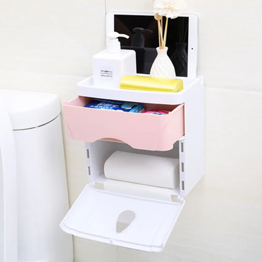 LF82004G держатель туалетной бумаги для ванной комнаты настенный бумажный ящик для хранения туалетной бумаги диспенсер для туалетной бумаги