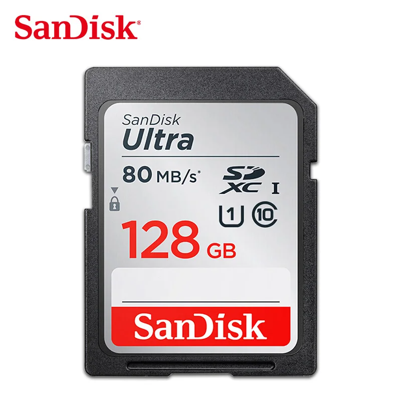 SanDisk SD карта 128 Гб 64 Гб 32 Гб 16 Гб microSDHC SDXC UHS-I карта памяти micro SD карта TF карта 80 МБ/с./с класс 10 U3 для камеры - Емкость: 128 ГБ