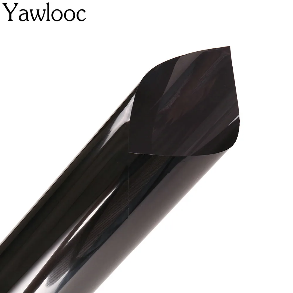 

50cmx300cm Dark Black Car Window Tint Film Glass VLT 1% Roll 1 PLY Car Auto House Commercial Solar Protection Summer