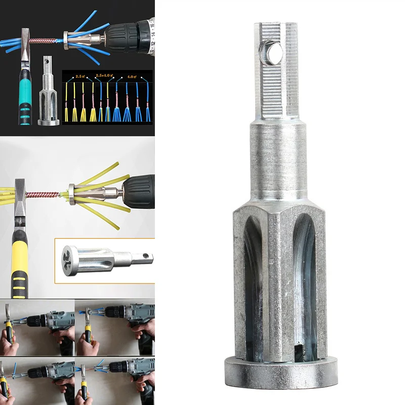 

Newest 1 Pcs Wire Stripping Artifact Automatic Tool Twist Line Durable for Electrician
