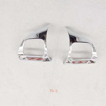 

for Volkswagen Passat CC 2009 2010 2013 Chrome Steering Wheel Sticker Cover ABS Plastic Decoration Car Styling Accessories 2 Pcs