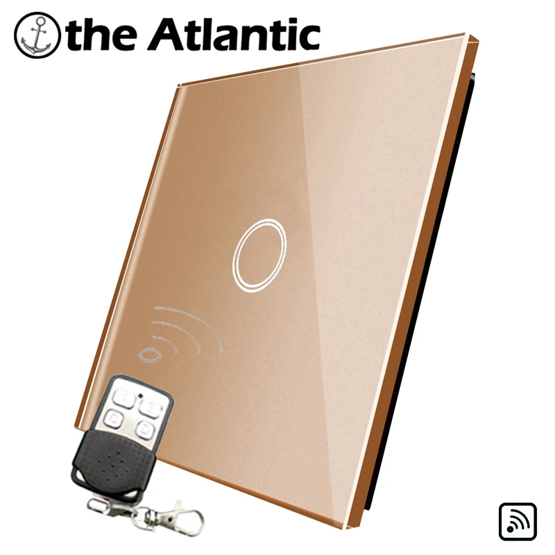 Smart Home EU Standard 1 Gang Remote Control Double Circle Ring Crystal