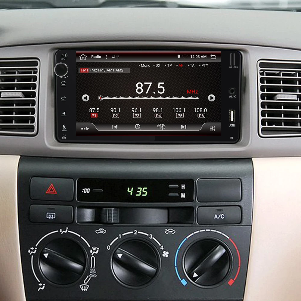 Best Eunavi Android 9.0 CAR GPS For Toyota Universal RAV4 COROLLA VIOS HILUX Terios Land Cruiser 100 PRADO 4G+64G RK3399 2 din 1