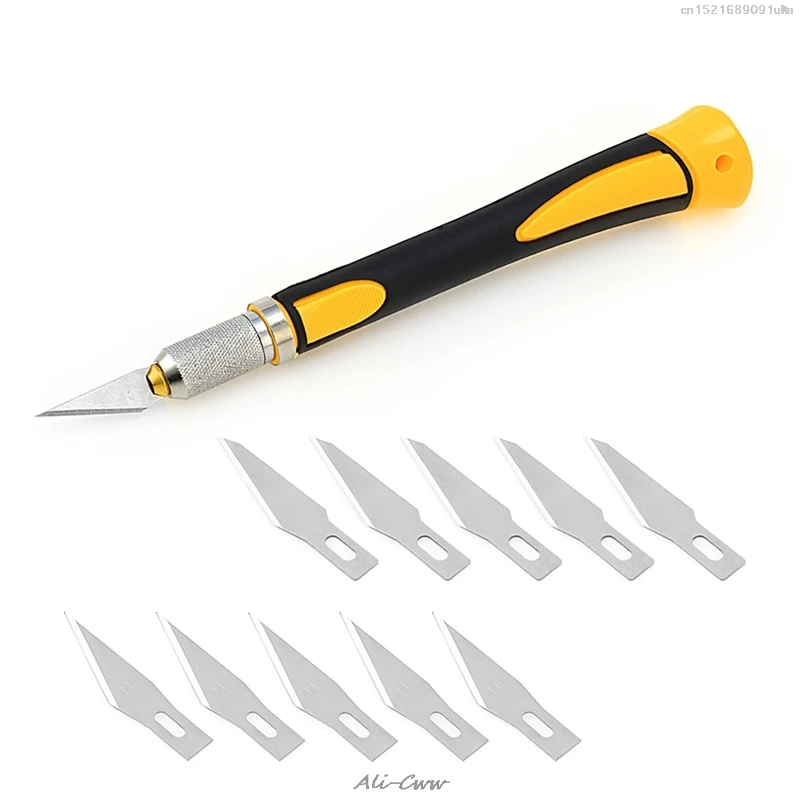 

2018 Blades Wood Carving Cut Tools Fruit Food Craft Sculpture Engraving Knife 10Pcs/SET