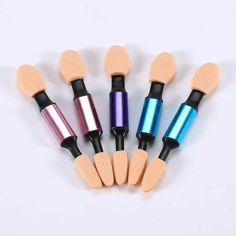 

5PCS/box Pro Sponge Stick Eye Shadow Applicator Cosmetic Makeup Tools Double-head Eyeshadow Brush for Women with Box Z58B