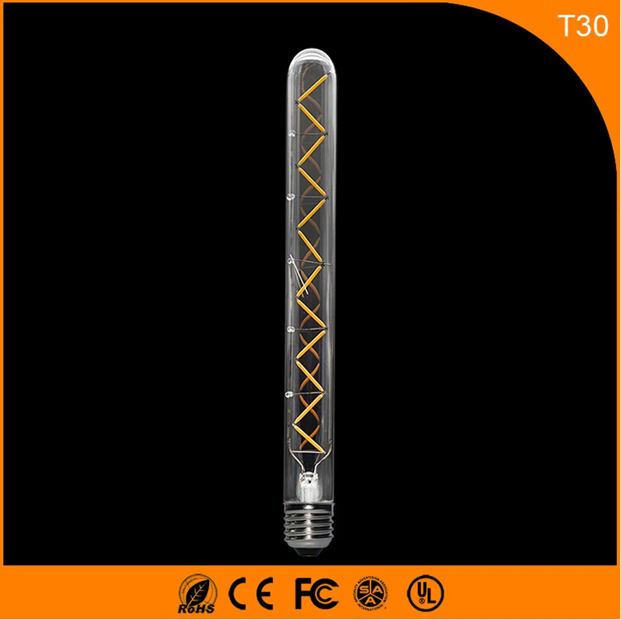 

50PCS 6W E27 B22 Led Bulb Vintage Edison Light ,T30 LED COB Filament Light Retro Bulb AC 220V