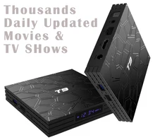 1~10PCS T9 RK3328 Quad core 4K@60fps Android 8.1 TV Box 4GB 32GB/64GB 5G WIFI USB3.0 Thousands Daily updated Movies & TV Shows