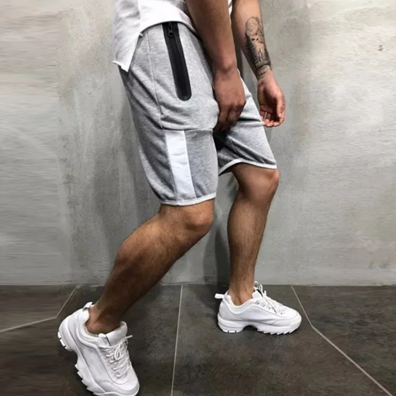 MJARTORIA Hot-Selling Mens Shorts Fitness Casual Workout Brand Pants Quality Shorts Men's Zip-pocket Sports Shorts