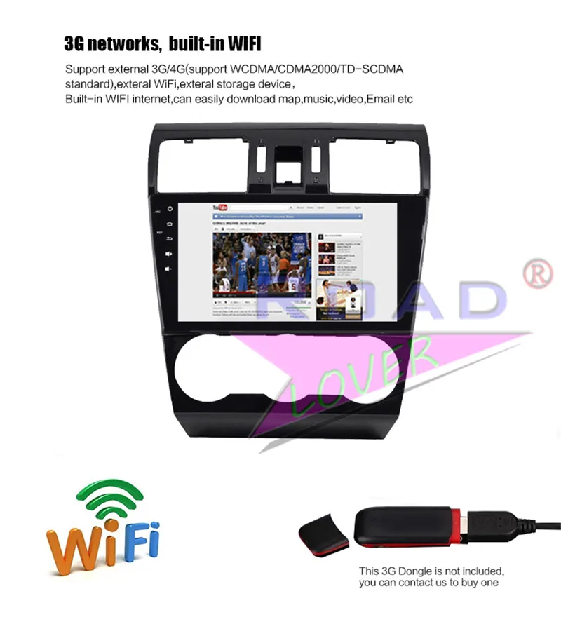 Cheap Autoradio Android 8.1 Car Multimedia Player For Subaru WRX Forester 2013 Stereo GPS Navigation 2 Din Auto Head Unit 8 Core 64G 15